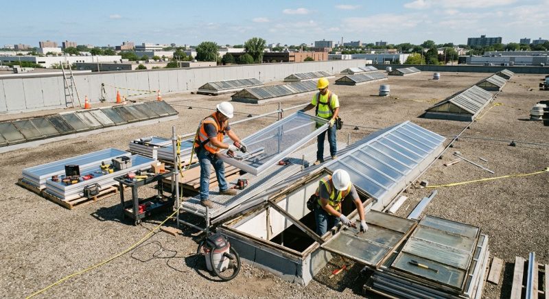 Commercial Skylight Renovation in Kent, WA