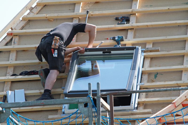Modern Glass Skylight Installation
